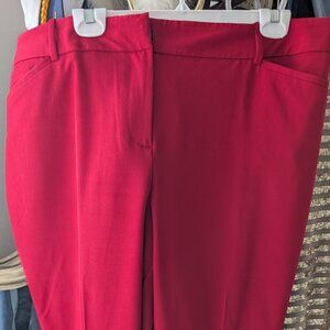Liz Claiborne AUDRA pleated RED pants  Size 18